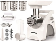 Мясорубка Zelmer ZMM9803B (2200 Вт/ 3 кг/мин/ корпус - пластик/ лоток - пластик/ реверс / 5 насадок / белый) 
