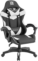 Игровое компьютерное кресло Defender Urana, чёрный/белый