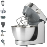Кухонный комбайн Kenwood KHC29A.R0SI (1000 Вт / 4.3 л / блендер, соковыжималка, цитрус-пресс, мясорубка, комбайн, терка, венчик) 