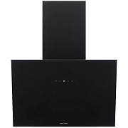 Вытяжка наклонная KRONA BELINDA 600 black SGC max (1300 м³/ч / 105 Вт / LED освещение 2x1 Вт / ширина - 59.6 см / чёрное стекло)