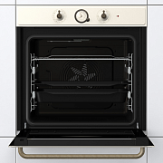 Духовой шкаф Gorenje BO6735CLI (Classico / 77 л / до 300 °C / Бежевый, металл / AquaClean / PerfectGrill / телескопические направляющие (x2) / А)