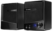 Колонки 2.0 SVEN 248 / 6W / USB - питание / Аудиовыход на наушники / Чёрный / корпус - пластик