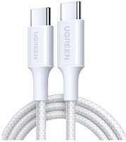 Кабель Ugreen L501 Type-С - Type-С, 2м, (60W), Белый (35219)