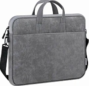 Сумкa для ноутбука 15"-16" Defender Solid, кожа, серый