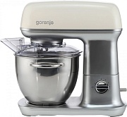 Миксер планетарный Gorenje MMC1000RL (1000 Вт / 4,5 л / скоростей 7 / корпус металл / насадок 4 / бежевый)