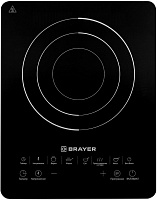 Плитка индукционная Brayer BR2800 (1 конфорка / Стеклокерамика / 2200Вт / черный)