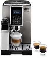 Кофемашина DeLonghi Dinamica Aroma Bar ECAM359.57.TB (кофе зерновой, молотый/ 1450 Вт/ 1.8 л/ автоматический капучинатор/ 3 напитка) Серебристый