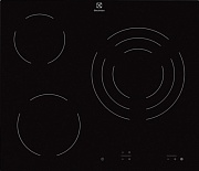 Поверхность электрическая Electrolux EHF6232FOK (Radiant 300 / Черная / стеклокерамика / 3 конфорки(1.05/1.8/1.2кВт) / EcoTimer / 5.7кВт)