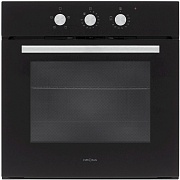 Духовой шкаф KRONA ESSENZA 60 BL G2 (68 л / до 260 °C / Чёрное стекло / Традиционная очистка / Гриль / Рельефные направляющие / А)