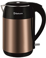 Чайник Sakura SA-2154C (2000 Вт / 1,8 л / металл / медный+чёрный) Бронзовый