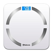 Весы электронные напольные Sakura SA-5056W (180 кг / диагностика) Белый
