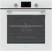 Духовой шкаф KRONA LEGENDE 60 WH (78 л / до 260 °C / Белое стекло / традиционная очистка / Боковые направляющие / А)