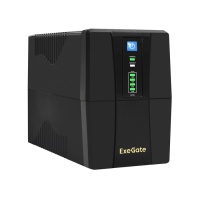 ИБП Exegate  BNB-1000.LED.AVR.2SH.RJ.USB <1000VA/550W,LED, AVR, 2*Schuko, RJ45/11,USB, Black EX292786RUS 