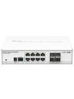 Коммутатор Mikrotik CRS112-8G-4S-IN, 8x 1000BASE-T, 4x SFP, управляемый L3