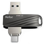 Память USB3.2+TypeC Dual Flash Drive 128Gb Netac US11 /NT03US11C-128G-32BK/