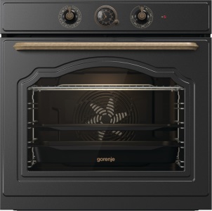 Духовой шкаф Gorenje BOS67371CLB (Classic / Черный матовый / SilverMatte / GentleBake / AirFry / AquaClean / CompactDoor)