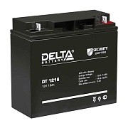 Батарея 12V/18Ah Delta DT 1218 (12V 18Ah, клеммы B1 (под болт М5 с гайкой))  