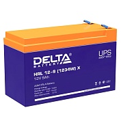 Батарея 12V/ 9,0Ah DELTA HRL 12-9 (1234W) X клеммы F2,срок службы 12лет 