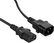Кабель монитор-компьютер (UPS->уст-во) ExeGate Power EC-0,5P (С13->С14) VDE-250V-3*0,5-CU, 6A, 0.5м