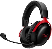Беспроводные игровые наушники HyperX Cloud III S Wireless, (объемный звук 7.1), (A59Z0AA), Красные