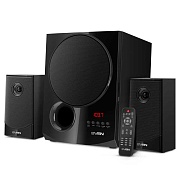 Колонки 2.1 SVEN MS-2080 / 70W / Питание 220В / Bluetooth / USB / SD / FM / ПДУ / LED-дисплей / Чёрный / Корпус - дерево (MDF) Чёрный