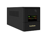 ИБП ExeGate SpecialPro Smart LLB-1000.LCD.AVR.4SH.USB (1000VA/700W, LCD, AVR, 4*EU/Тип F(Schuko),USB (металлический корпус, Black)