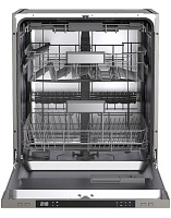 Машина посудомоечная встраиваемая 60 см Ascoli A60DWFIB1261SS (15 комплектов / 3 полки / расход воды - 12 л / Луч на полу / А++)