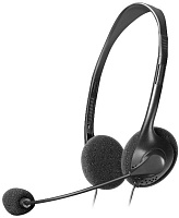 Компьютерная гарнитура Defender Aura 102, (кабель 1.55 м/ 2 x 3,5-мм джек), Черные