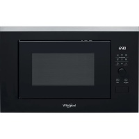 Микроволновая печь встраиваемая Whirlpool WMF200G (Чёрная / 20 литров / ширина - 59,4 см / 800 Вт / Гриль - 1000 Вт / JetDefrost 3D) Чёрный/нержавейка