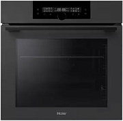 Духовой шкаф Haier HOQ-F6QSN3DG (72л / до 300°C / Графит / Гриль / Пар / Телескоп.напр.(x1) / Катализ / SoftClose / A++)