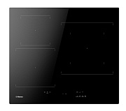 Поверхность индукционная Hansa BHI67006 (Черный  / 3 конфорки / (1,4/2,0/3,5кВт) / стеклокерамика / Booster / LowDutyCycle / Hob&Go / 7.35кВт)