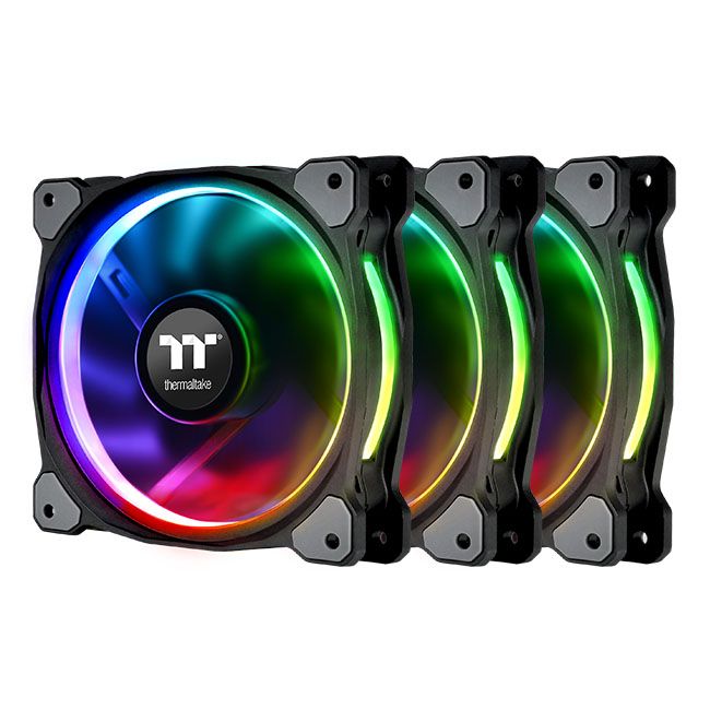 Комплект кулеров для корпуса Thermaltake Riing Plus 14 RGB Radiator Fan TT Premium Edition, комплект из 3-х кулеров (CL-F056-PL14SW-A)