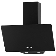 Вытяжка наклонная KRONA POLLY 600 BLACK PB V2 (840 м³/ч / 90 Вт / LED освещение 2x1 Вт / ширина - 59.6 см / чёрный / стекло)