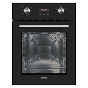 Духовой шкаф MPM MPM-45-BO-23C (узкий 45 см / 50 л / до 230 °C / Чёрное стекло / AquaClean / съемные направляющие / А) Чёрный