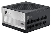 Блок питания MSI ATX 850W PRO A850PL (80+ Platinum, 20+4 pin, 4+4 pin CPU, 3x 6+2 pin, 16 pin PCI-E, 6 SATA, 120mm Fan)