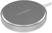 Беспроводное зарядное устройство UGREEN W703 (15W, MagSafe) серый