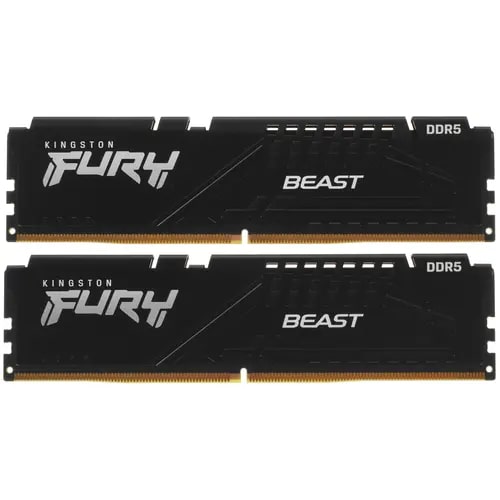 Память DDR5 16GB (2x8Gb KIT) 5600Mhz Kingston FURY Beast Black KF556C40BBK2-16