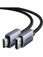 Кабель Displayport - HDMI Ugreen DP 125 (35841), DP v1.2, HDMI v1.4 4K@30Hz, вилка-вилка, длина - 1,5 метра