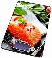 Весы кухонные Sakura SA-6075F (электронные/ платформа/ предел 8 кг/ точность 1 г/ тарокомпенсация)