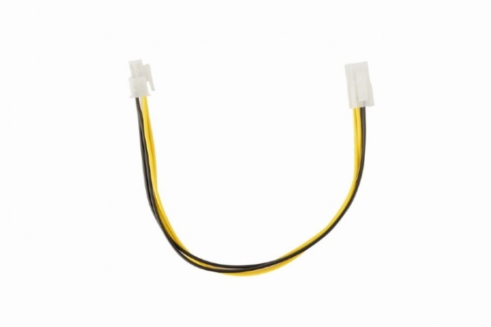 Удлинитель питания ATX (4 pin) - ATX (4 pin) GEMBIRD (CC-PSU-7), вилка - розетка, удлиннительный кабель питания процессора, длина - 0.3 метра