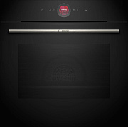 Духовой шкаф Bosch HBG7341B1 (Serie8 / 71 л / до 300 °C / Чёрное стекло / Гриль / EcoClean Direct / Home Connect / SoftClose / A+)