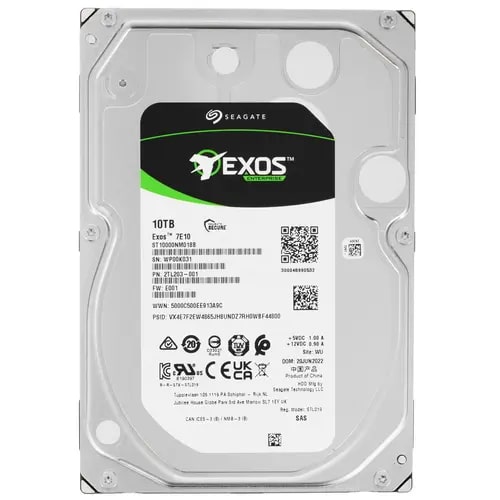 Жесткий диск 10 000GB Seagate Exos 7E10 256Mb SATA 7200 об/мин ST10000NM017B, для центров обработки данных