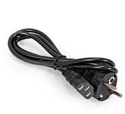 Кабель питания ExeGate Power PC5-1,5P (Евровилка Schuko->C5, VDE-250V-3*0.5mm2, медь, черный, 6A, 1.5м)