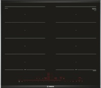 Поверхность индукционная Bosch PXX675DC1E (Serie8 / Чёрная стеклокерамика / 4 конфорки / PowerBoost / РanBoos / FlexInduction / Home Connect /7,4 кВт) Чёрный