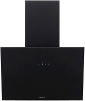 Вытяжка наклонная KRONA BELINDA 600 black SGC max (1300 м³/ч / 105 Вт / LED освещение 2x1 Вт / ширина - 59.6 см / чёрное стекло)