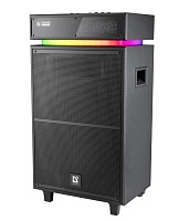 Беспроводная портативная колонка Defender Sound Factory / 140W / USB / Bluetooth / LED подсветка / дисплей / караоке