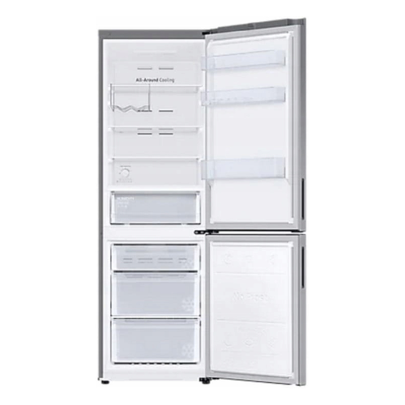 Холодильник Samsung RB33B612FSA (Объем - 344 л / Высота - 185,3 см / A+ / Серебряный / NoFrost / Space Max / All Around Cooling / Digital Inverter)
