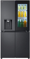 Холодильник Side by Side LG GMG960EVJE (Объем - 638 л / Высота - 179,2см / A++ / Чёрная сталь / No Frost / InstaView / диспенсер / UVnano™ / Wi-Fi)