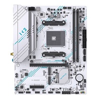 Материнская плата MAXSUN MS-B550M GAMING WIFI ICE [AM4, AMD B550, 2xDDR4, 2xM2, 4xSATA, HDMI+DP, Micro-ATX] (батарея CR2032 не установлена) 