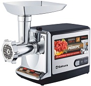 Мясорубка Sakura SA-6419BK (2000 Вт/ 2 кг/мин/ реверс/ металл)